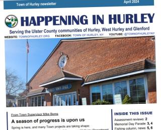 April 2024 issue of 'Happening in Hurley' newsletter