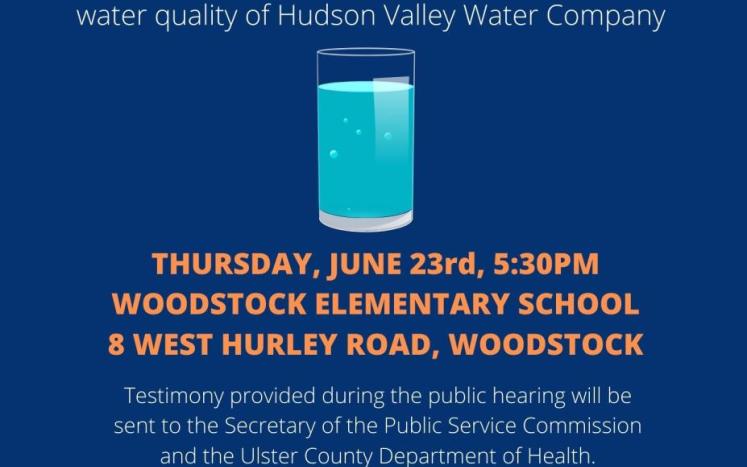 Public Hearing on Hudson Valley Water Company