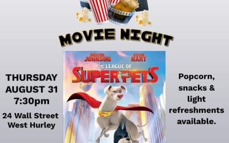 Free outdoor movie Aug. 31 at West Hurley firehouse